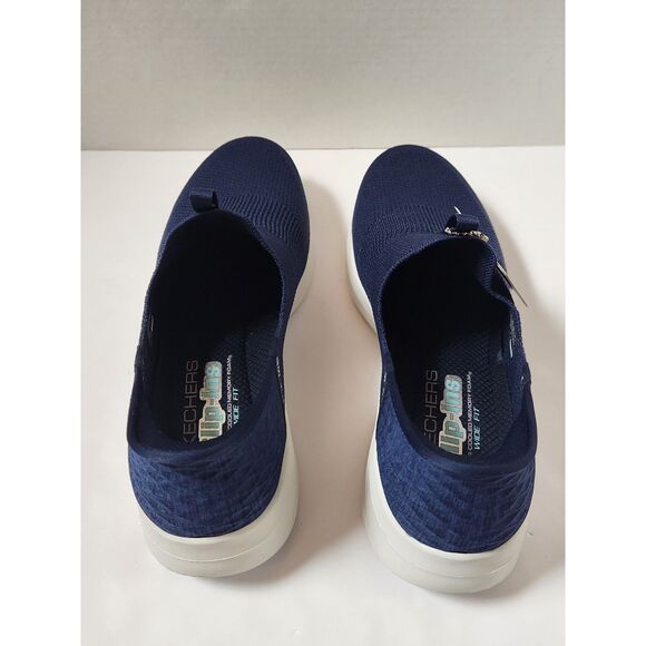 Skechers Hands Free Slip-Ins Memory Foam Women's size 11 Wide Fit Navy - Picture 2 of 11